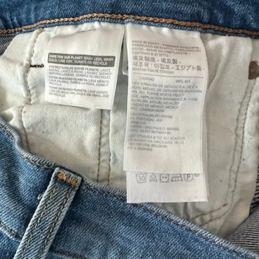 Levi's 511 Patchwork Jeans Professionally Crafted 33 x 32 - Classic 80s Skater